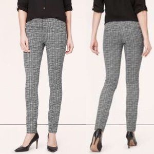 LOFT Skinny Ankle Pant (B&W print, 8)